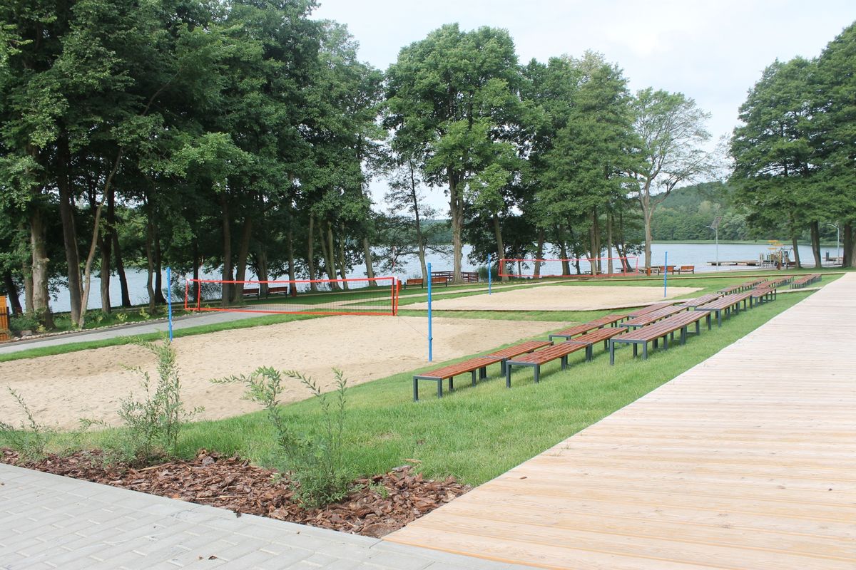 Zagospodarowanie kąpieliska miejskiego wraz z publicznymi terenami sportowo-rekreacyjnymi nabrzeża jeziora Limajno w miejscowości Swobodna, gmina Dobre Miasto